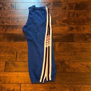Gucci XXXL Blue - Webbing-Trimmed Loopback Cotton-Jersey Sweatpants